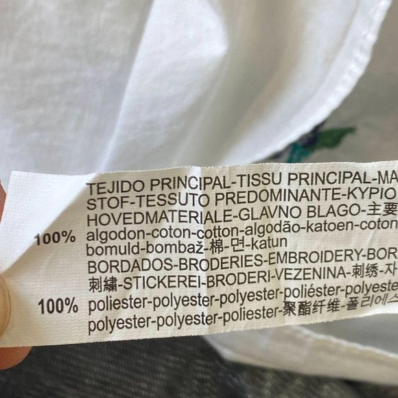 ZARA TRAFALUC White Embroidery Top NWT - Picture 7 of 8